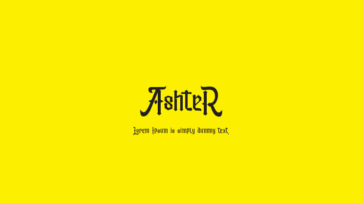 AshteR Font