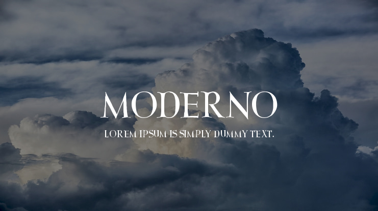 Moderno Font