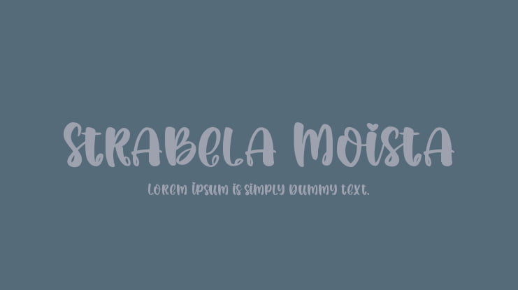 Strabela Moista Font