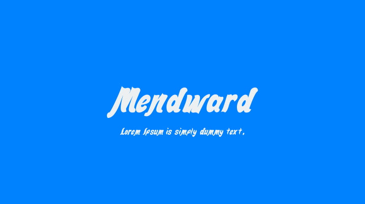 Mendward Font