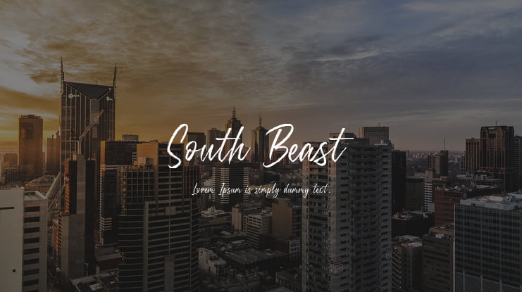 South Beast Font
