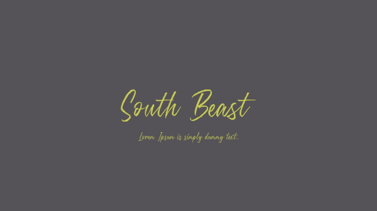 South Beast Font