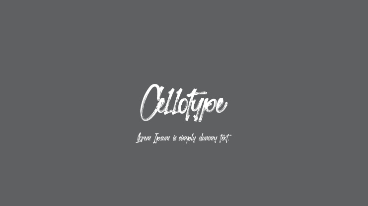 Cellotype Font