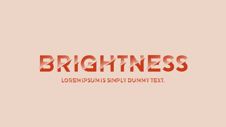 Brightness Font Family