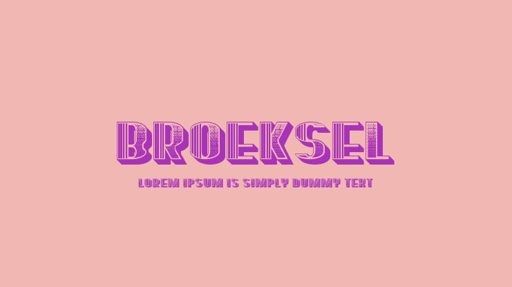 Broeksel Font