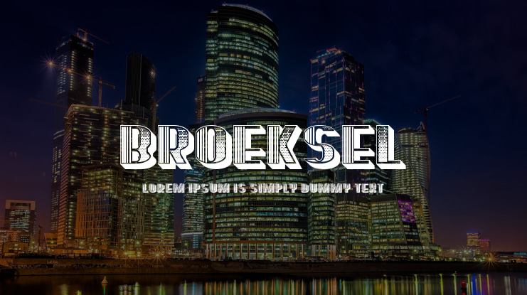 Broeksel Font