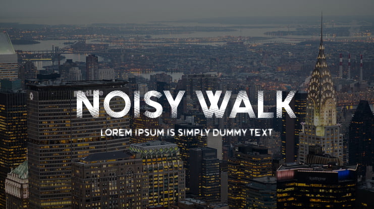 Noisy Walk Font