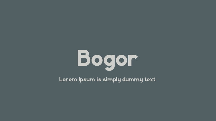 Bogor Font