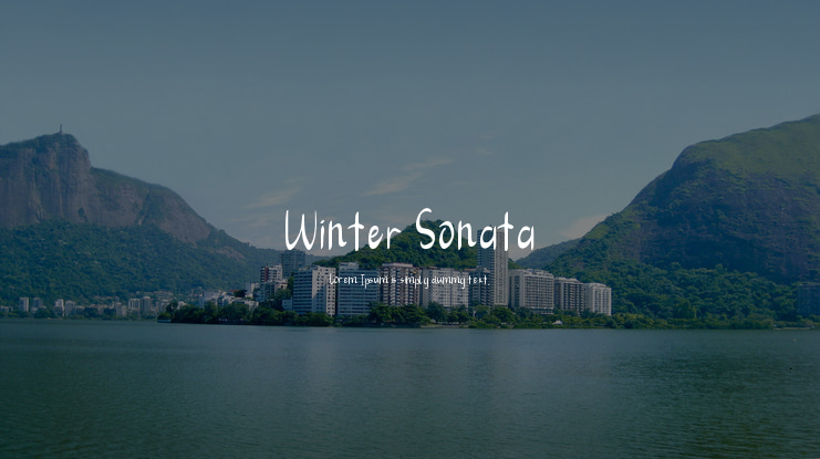 Winter Sonata Font