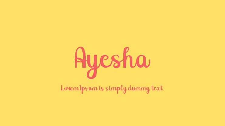 Ayesha Font