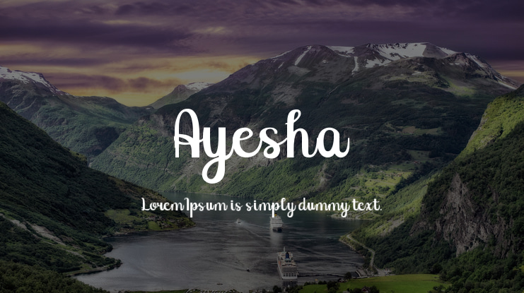 Ayesha Font