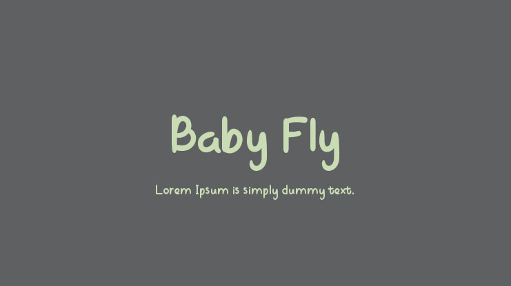 Baby Fly Font