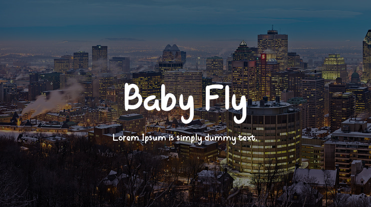 Baby Fly Font
