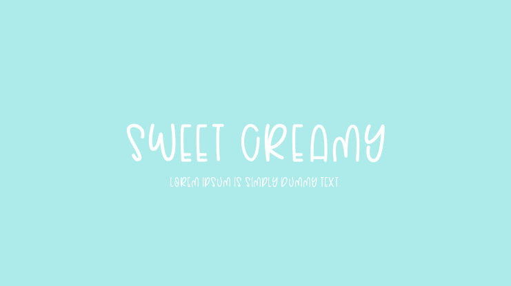 Sweet Creamy Font