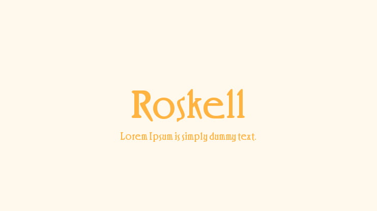 Roskell Font