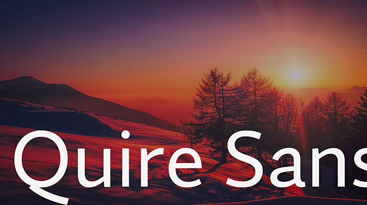 Quire Sans Font Family