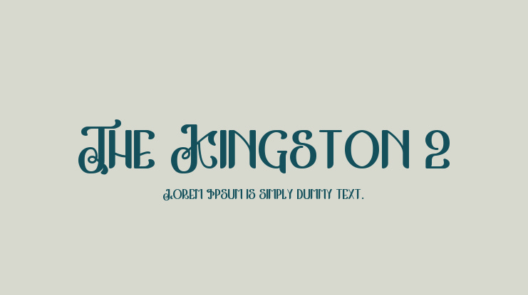 The Kingston 2 Font Family