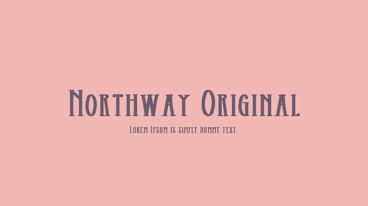 Northway Original Font Family