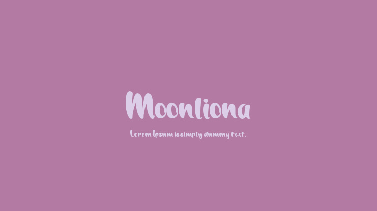 Moonliona Font