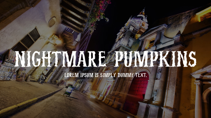 Nightmare Pumpkins Font