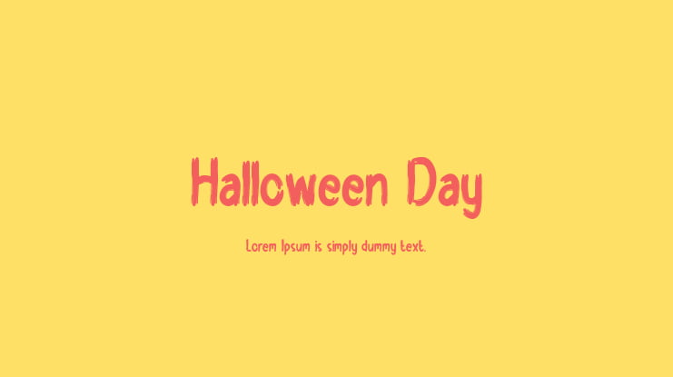 Halloween Day Font