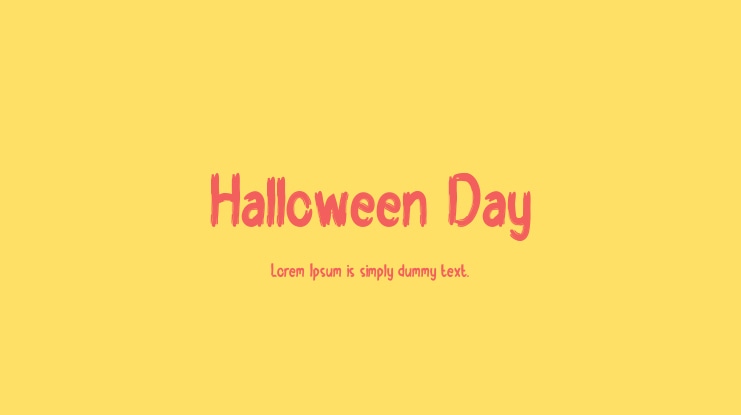 Halloween Day Font