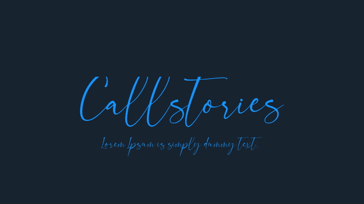 Callstories Font