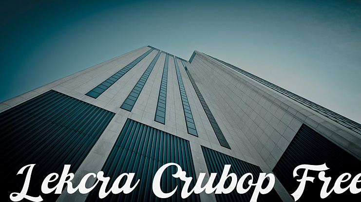 Lekcra Crubop Free Font