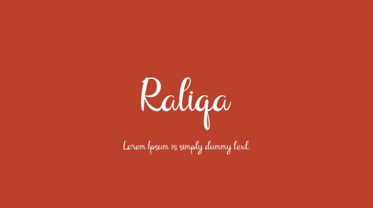 Raliqa Font