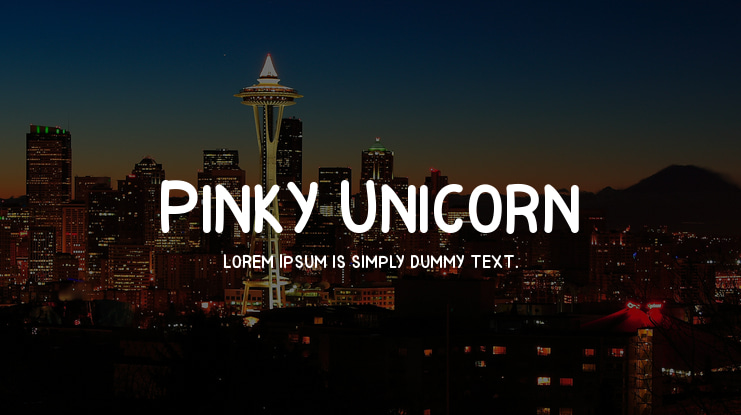 Pinky Unicorn Font