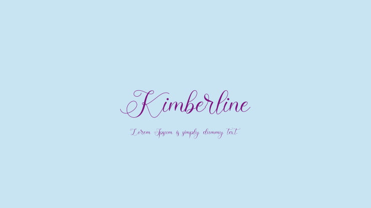 Kimberline Font
