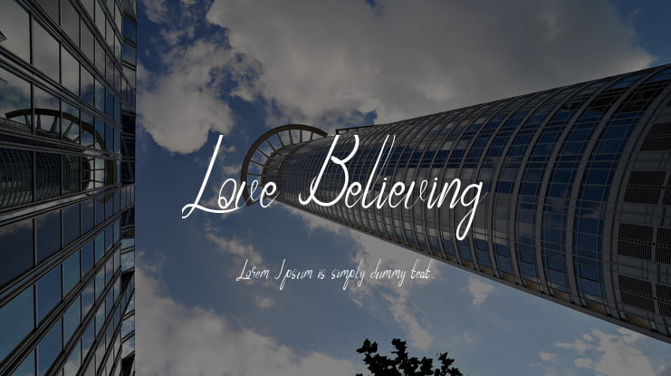 Love Believing Font