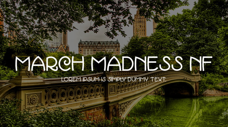 March Madness NF Font