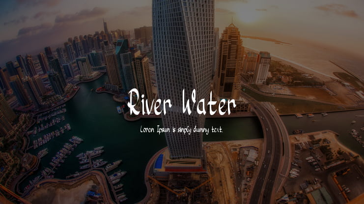 River Water Font