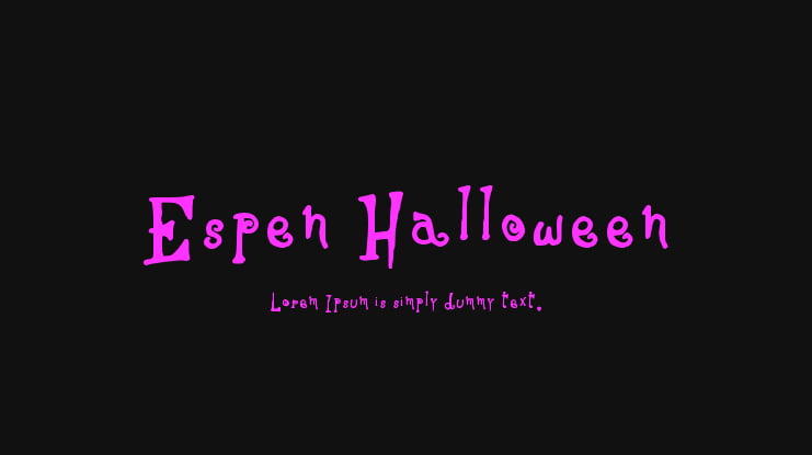 Espen Halloween Font