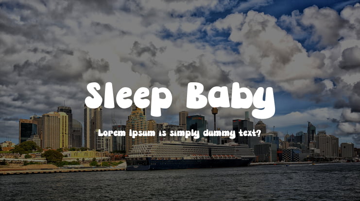 Sleep Baby Font