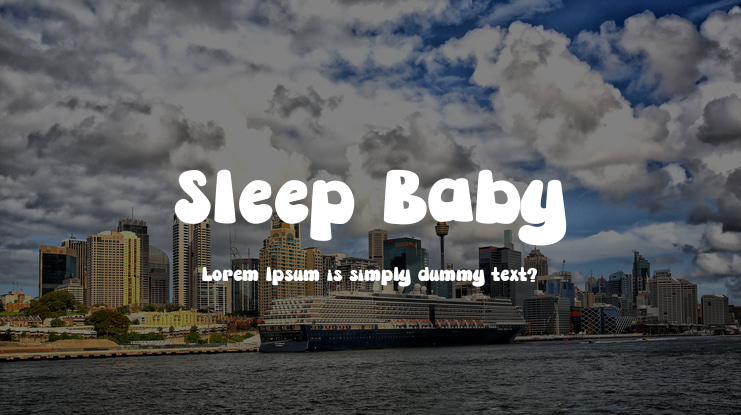 Sleep Baby Font