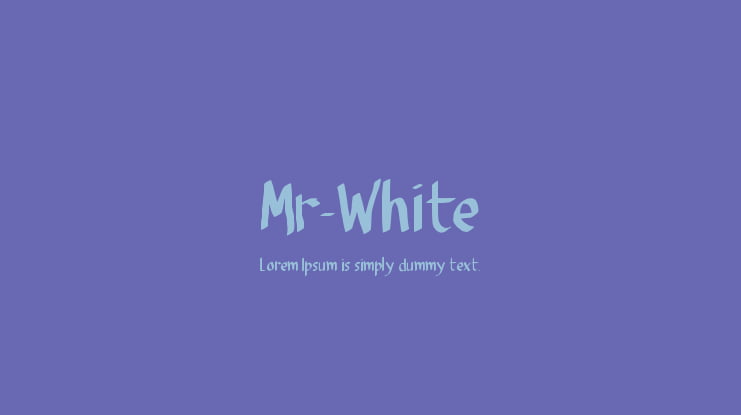 Mr-White Font