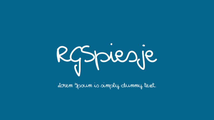 RGSpiesje Font