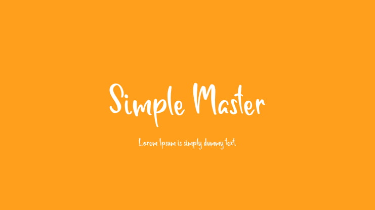 Simple Master Font