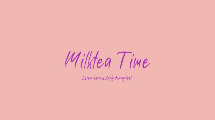 Milktea Time Font