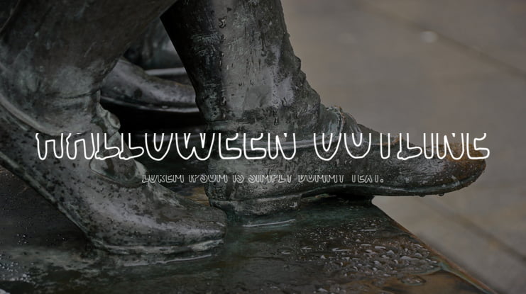 halloween outline Font