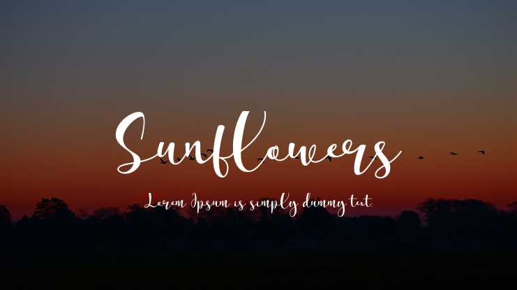 Sunflowers Font