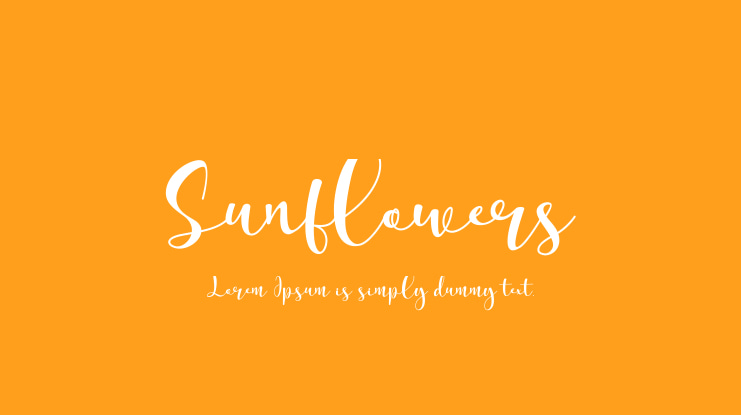 Sunflowers Font