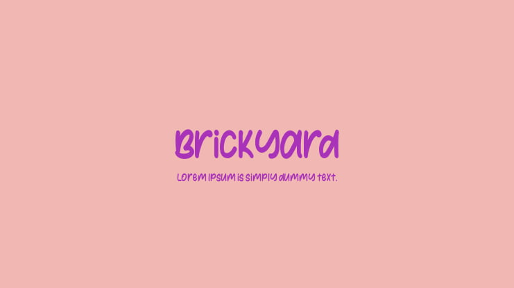 Brickyard Font
