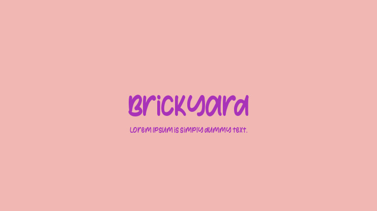 Brickyard Font