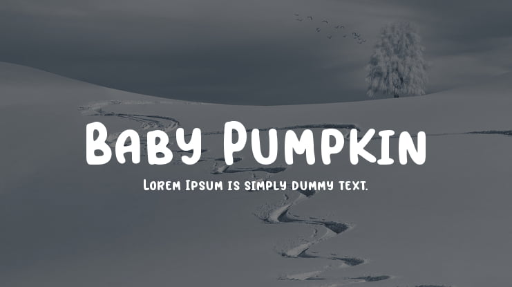 Baby Pumpkin Font