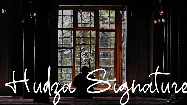 Hudza Signature Font