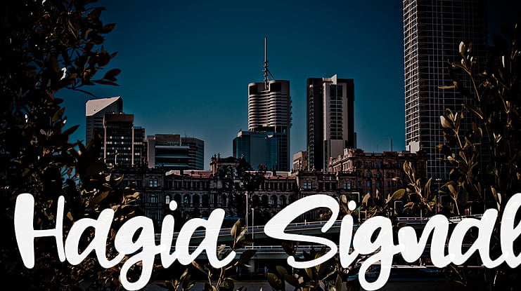 Hagia Signal Font