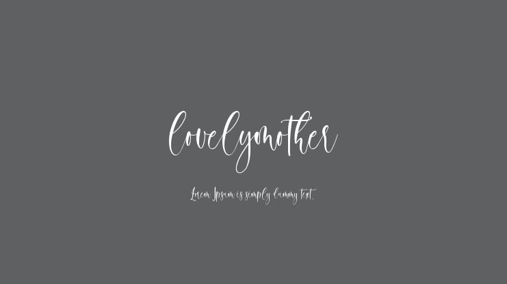 lovelymother Font